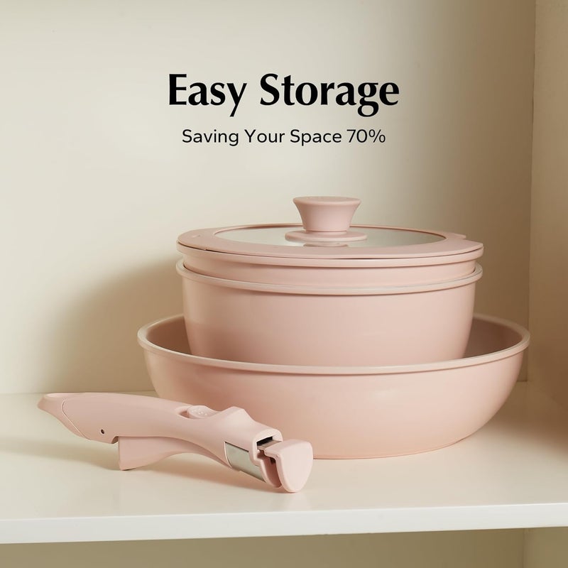 Redchef Removable Handle - Detachable Handle Cookware Replacement, Universal Cookware Handles, Ideal Replacement for All Cookware (Pink) - Image 4